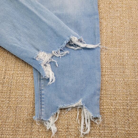 American Eagle Outfitters Light Blue High Rise Jeans - Picture 3 of 12